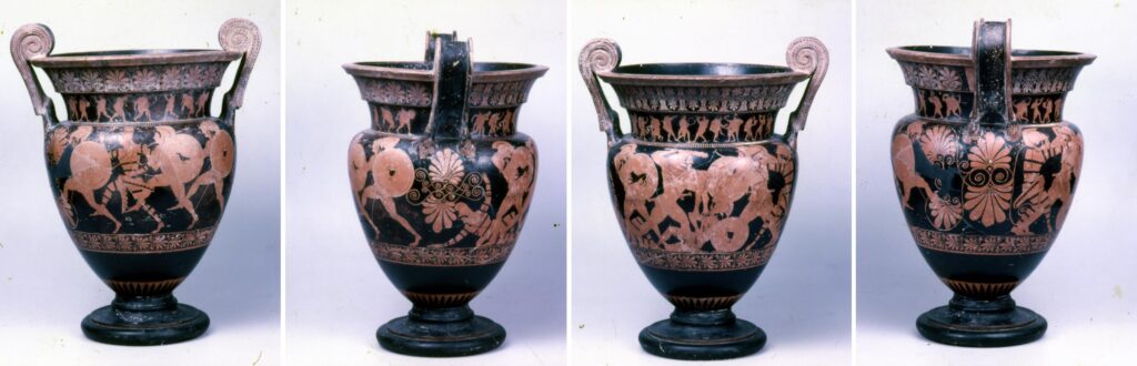 Il Cratere di Euphronios prima del restauro del 1986